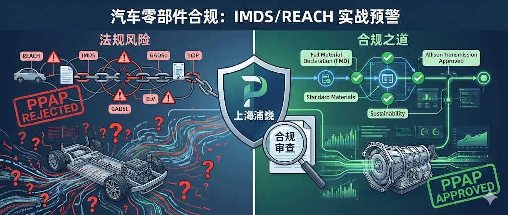 汽车零部件供应商预警：搞不定IMDS和全球法规，你的PPAP可能要“凉”？（以Allison为例深度解析）