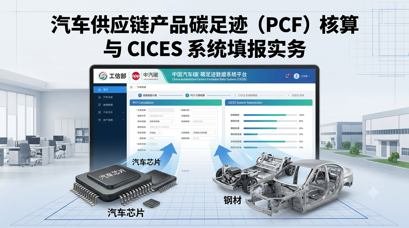 汽车碳足迹与CICES系统填报解析篇：供应链如何应对低碳审核？