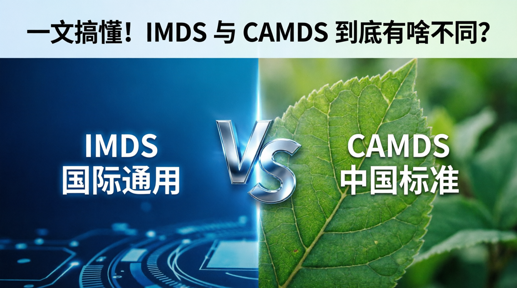 【双轨对比】IMDS vs CAMDS 有什么区别？一张表教你彻底搞懂！