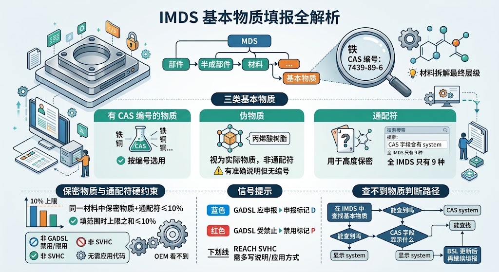 IMDS 基本物质怎么填？通配符与保密物质的正确用法