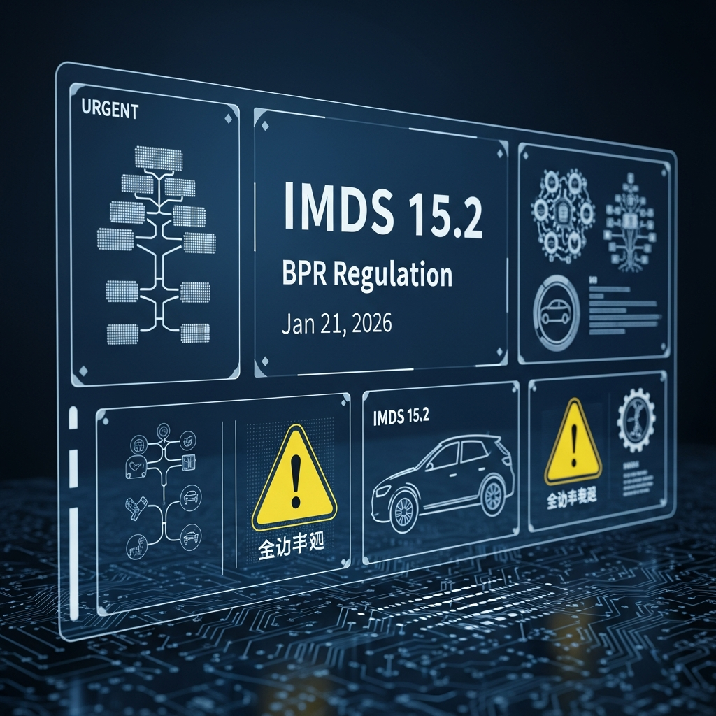 紧急预警！IMDS 15.2 即将上线，BPR 法规突袭，你的 MDS 合规了吗？